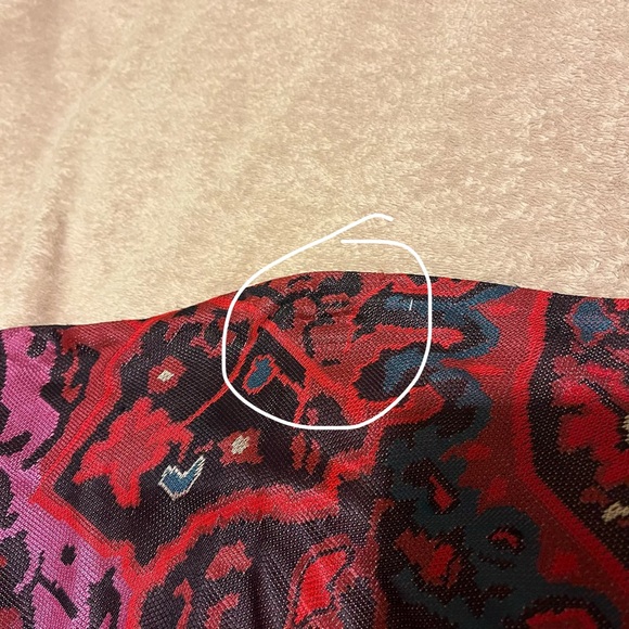 Diane Von Furstenberg Silk Asymmetrical Pink and Orange Layered Ruffle Skirt - Picture 3 of 6